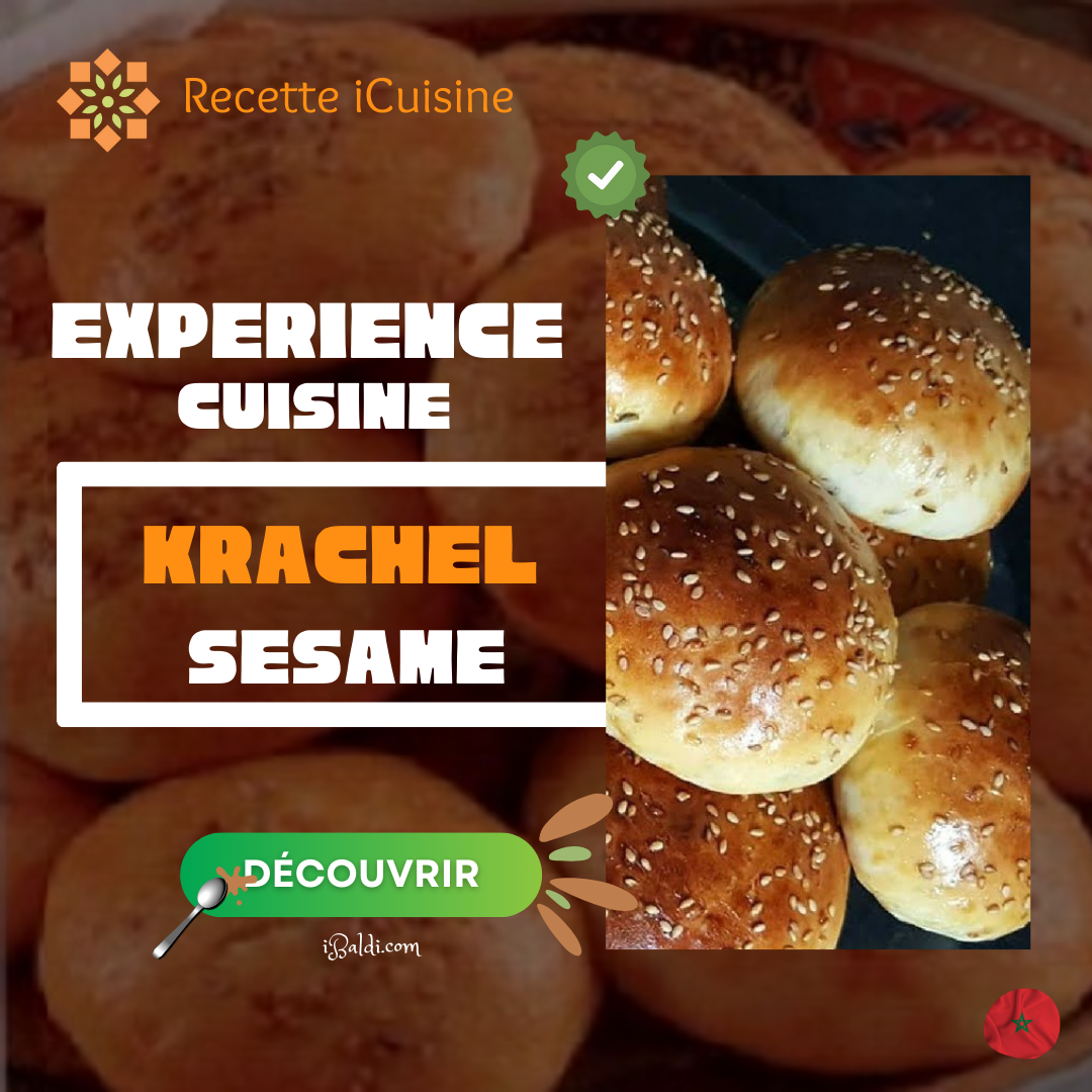 Krachel : Petits Pains au Lait et aux Graines de Sésame 