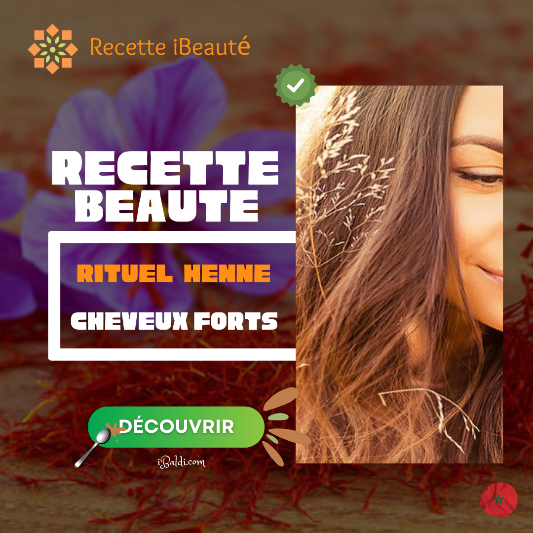 Rituel du henné pour des cheveux forts et brillants