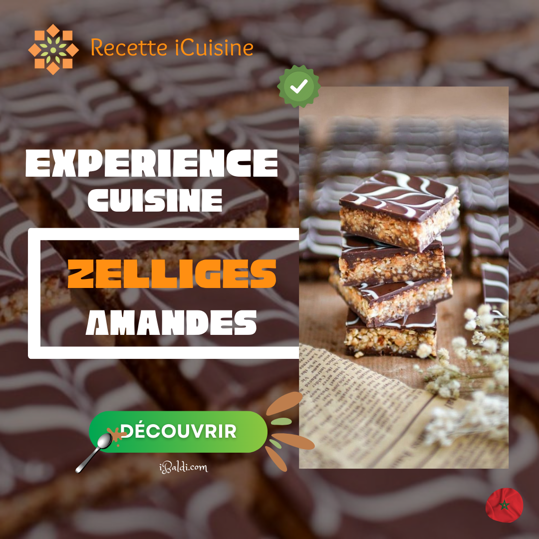 Zelliges aux Amandes : Éclats de Douceur Marocaine